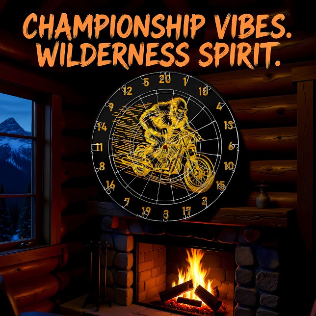 Tabla Dardos Sasquatch Aprovado: Mire para o Mito (Criador carregado)