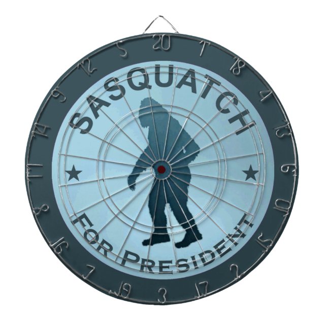 Tabla Dardos Sasquatch Para Presidente (Frente)