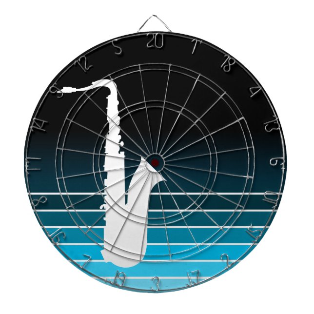 Tabla Dardos saxofone azul (Frente)