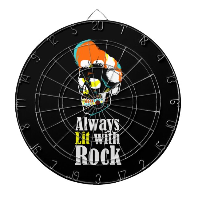 Tabla Dardos Sempre aceso com rock (Frente)