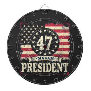 Tabla Dardos Senhora Presidente, bandeira americana 47 harris W