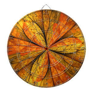 Tabla Dardos Sentimento do outono, flor abstrata moderna do