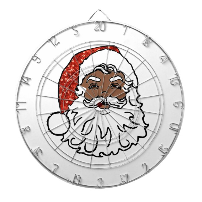 Tabla Dardos sequências de preto santa claus (Frente)