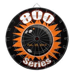Tabla Dardos Série 800 em preto e laranja