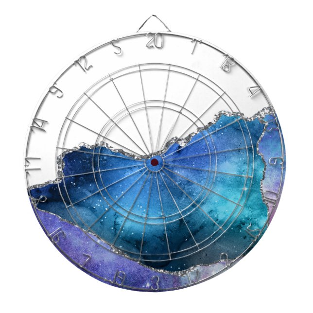 Tabla Dardos Série Galaxy Agate Design 4   (Frente)