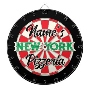 Tabla Dardos Seu nome NOVA YORK Pizzeria Estilo Vintage NY Prio