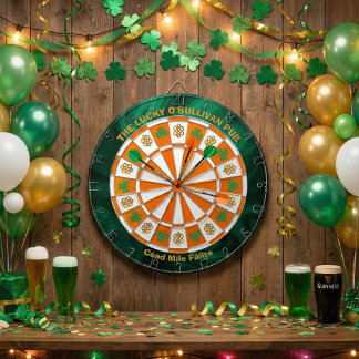 Tabla Dardos Shamrocks & Celtic Knots Irish Pub