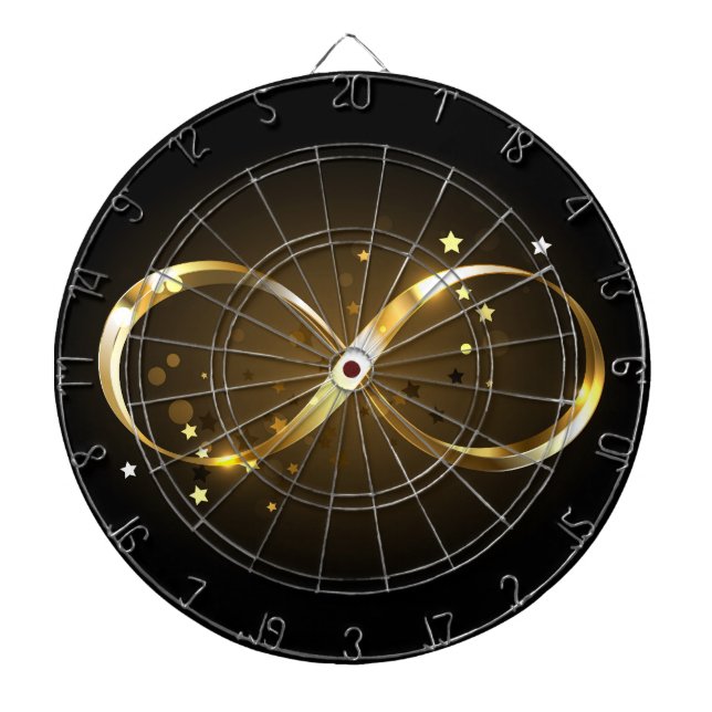 Tabla Dardos Símbolo Infinity do ouro (Frente)