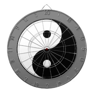 Tabla Dardos Símbolo Yin e Yang (Taoist Taijitu Chinês)