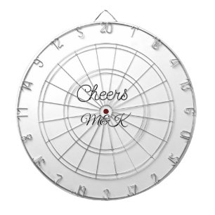 Tabla Dardos Simple minimal add name cheers couple name custom 