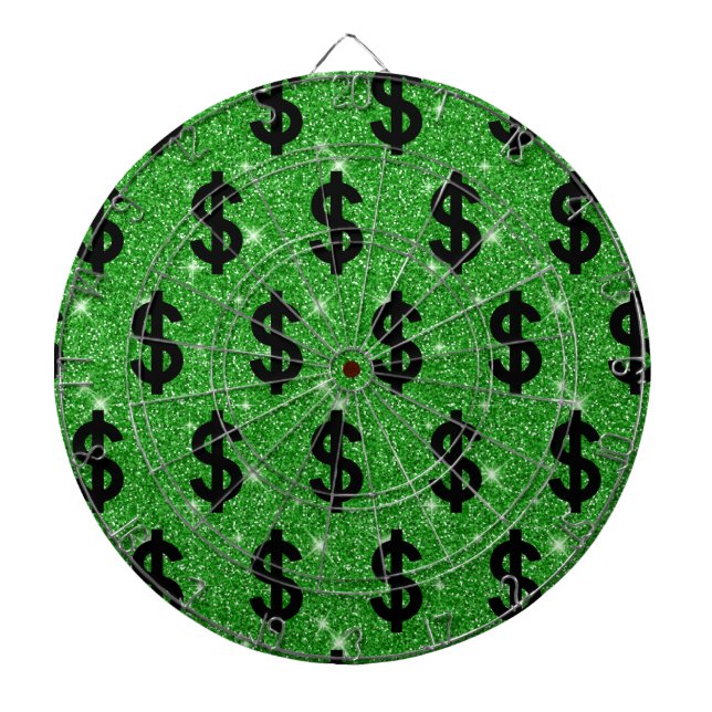Tabla Dardos Sinal de Dólar Negro Money Empreendedor Wall Stree (Frente)