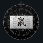 Tabla Dardos Sinal zodiótico chinês - preto rato<br><div class="desc">O rato é um dos 12 anos de ciclo de animais que aparecem no zodíaco chinês relacionado ao calendário chinês. Anos do Rato: 1900, 1912, 1924, 1936... </div>