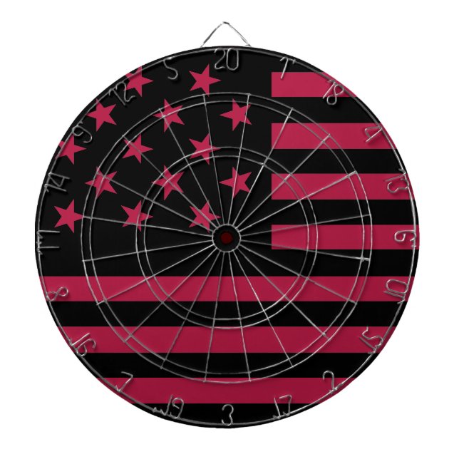 Tabla Dardos Sinalizador Black Star Spanged Banner America (Frente)