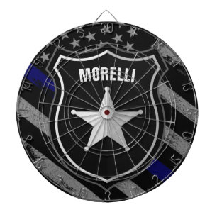 Tabla Dardos Sinalizador de Agente do Xerife do Agente de Polí