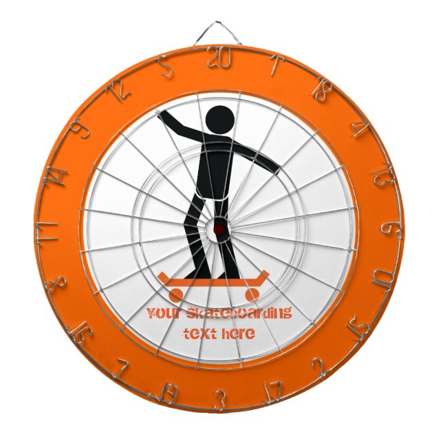 Tabla Dardos Skateboarder no skate personalizado (Frente)