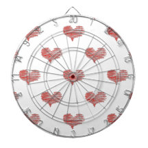 Sketch do Coração Vermelho do Dia de os namorados