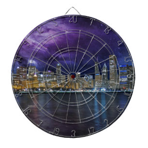 Tabla Dardos Skyline do Spacey Chicago