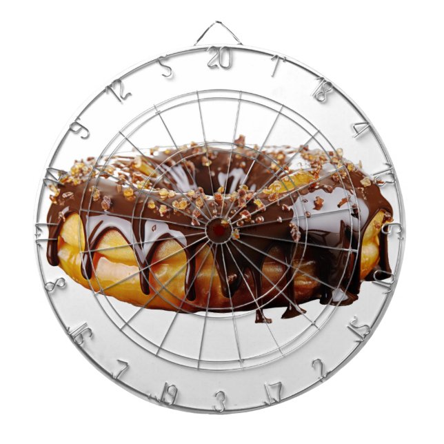 Tabla Dardos SlipperyJoe's donut decadente coberto com espesso  (Frente)