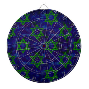 Tabla Dardos SlipperyJoe's Hanukkah fileiras verdes Estrelas de