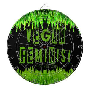 Tabla Dardos SlipperyJoe's vegano feminista chamativo br