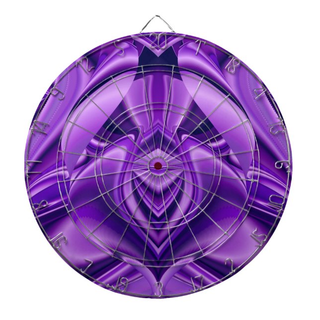 Tabla Dardos Sonhos de Arco-Íris de Flor Roxo (Frente)