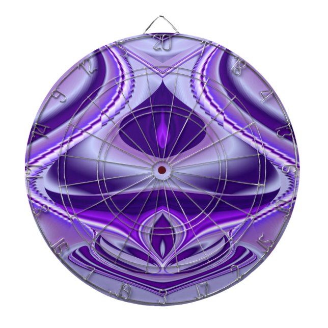 Tabla Dardos Sonhos de Arco-Íris de Flor Roxo (Frente)