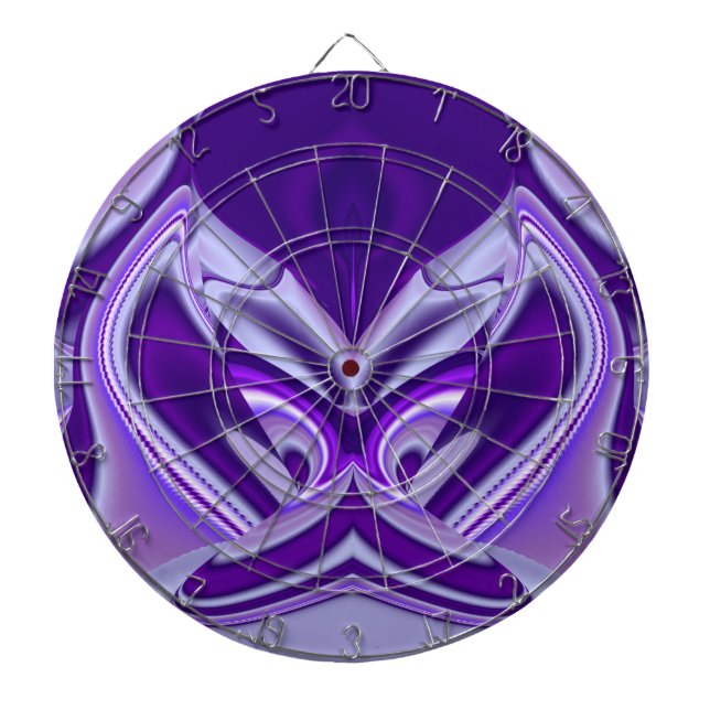 Tabla Dardos Sonhos de Arco-Íris de Flor Roxo (Frente)