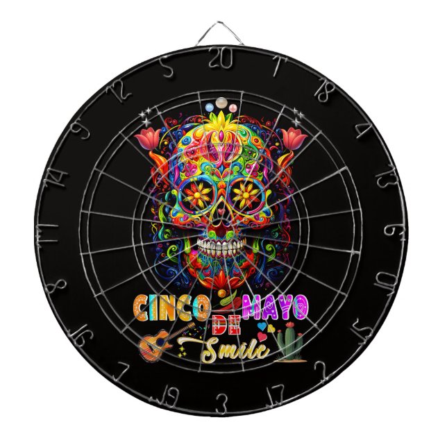 Tabla Dardos Sorriso de Cinco De Mayo (Frente)