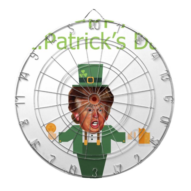 Tabla Dardos st patrics trump leprechaun (Frente)