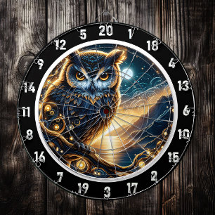 Tabla Dardos Starlit Wisdom Owl Dartboard