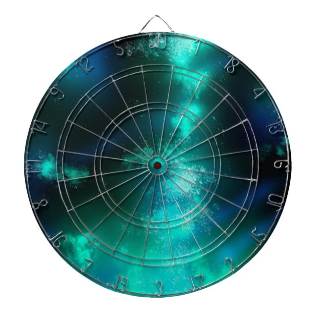 Tabla Dardos Starry Night Sky Emerald Green (Frente)