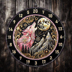 Tabla Dardos Starry Sky Frames Lone Pink Wolf