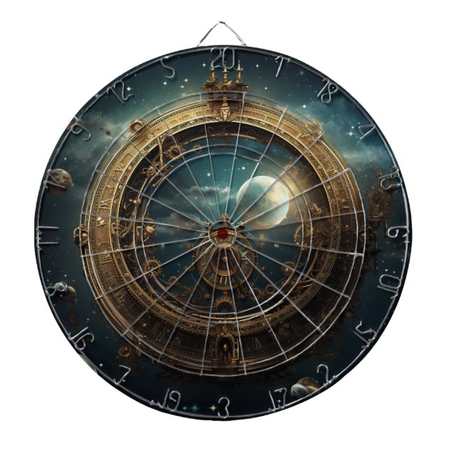 Tabla Dardos Steampunk Celestial (Frente)
