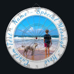 Tabla Dardos Sua placa gráfica favorita com texto personalizado<br><div class="desc">Placa Dart Personalizada de Fotografia e Texto - Exclusiva sua própria família/amigos personalizados de Design ou presentes pessoais - Adicione sua foto/texto / mais - Redimensionar e mover ou remover e adicionar elementos / imagem com a ferramenta Personalização! Escolha fontes / tamanho / cores! Boa Sorte - Seja Feliz :)...</div>