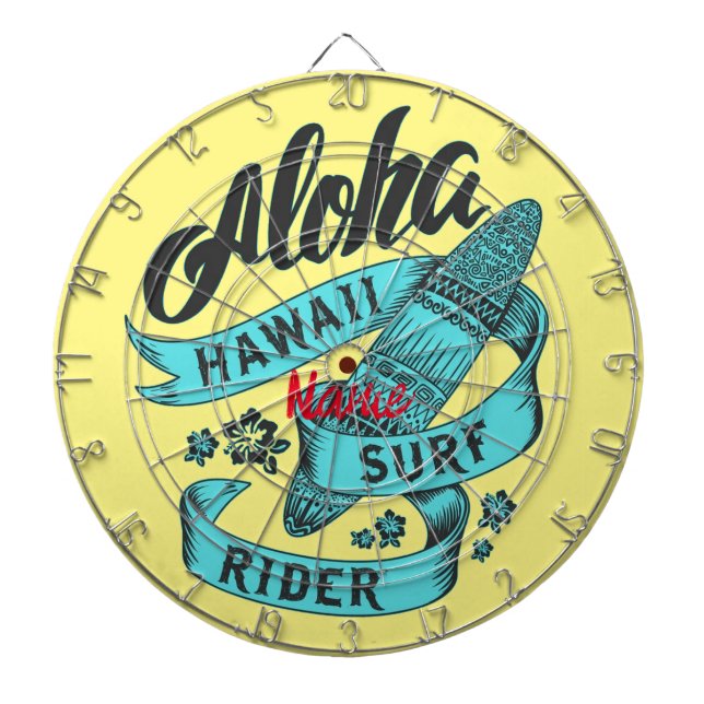 Tabla Dardos Surf Aloha Hawaii Rider Thunder_Cove (Frente)