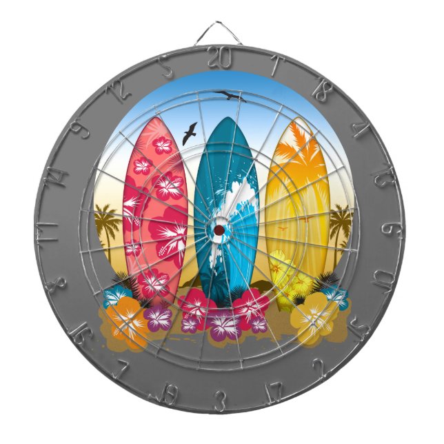 Tabla Dardos Surfboard Beach (Frente)