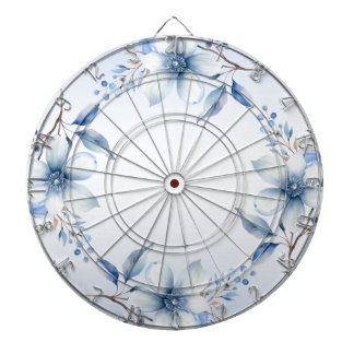 Tabla Dardos Tabuleiro Azul Botânico