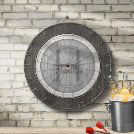 Tabla Dardos Tabuleiro de Dardos em Teca Envelhecida Tom de Mad