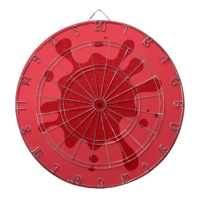 Tabla Dardos Tabuleiro de Dardos Ruído Red Splash de Tomate – P (Frente)