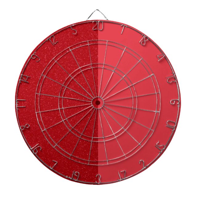 Tabla Dardos Tabuleiro de Dardos Vermelho Tomate Dividido – Per (Frente)