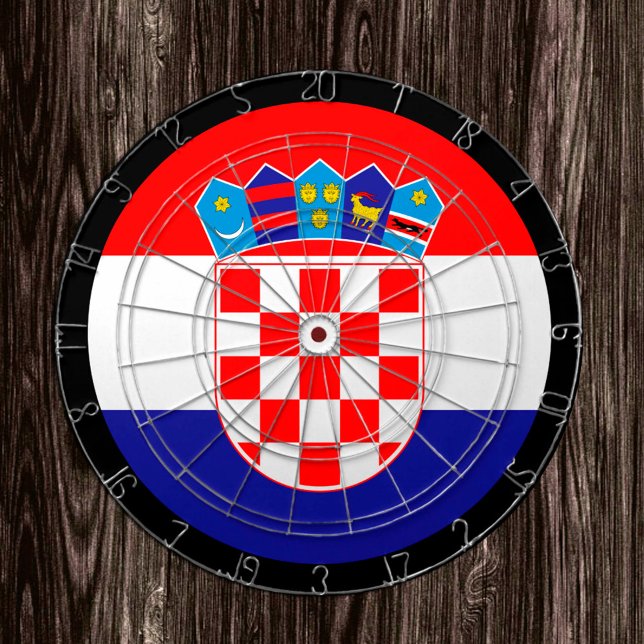 Tabla Dardos Tabuleiro de Sinalizador da Croácia e dardos / con (Criador carregado)