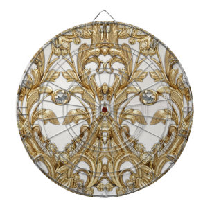 Tabla Dardos Tabuleiro Dourado decorativo