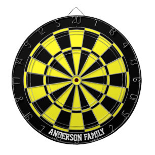 Tabla Dardos Tavolo de Dardos Bicolor Preto e Amarelo Personali