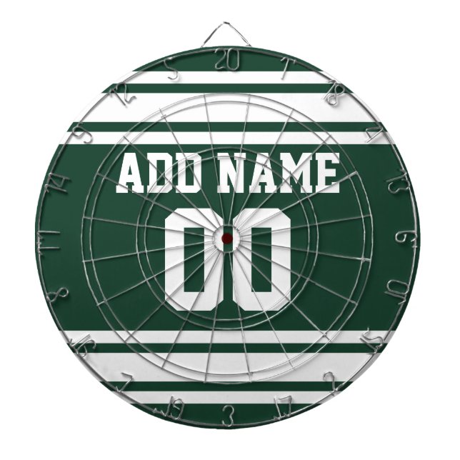 Tabla Dardos Team Jersey com nome e número personalizados (Frente)