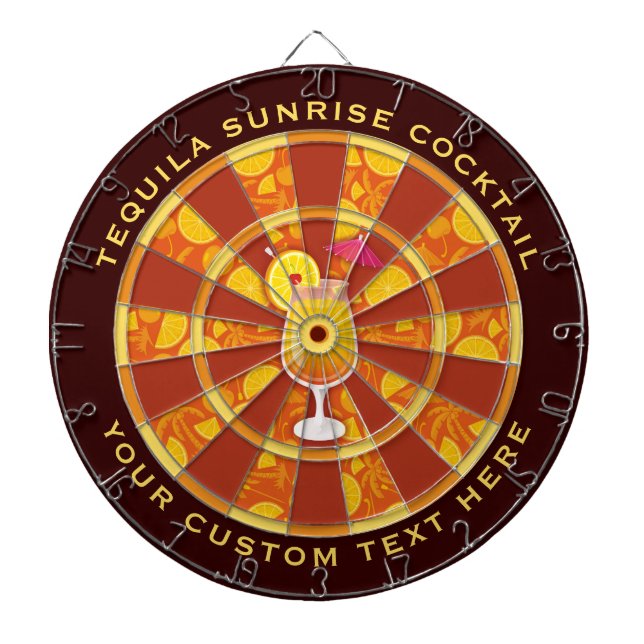 Tabla Dardos Tequila Sunrise Coctail (Frente)