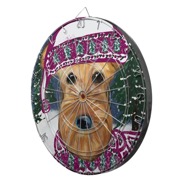 TABLA DARDOS TERRIER AIREDALE          (Frente Direita)