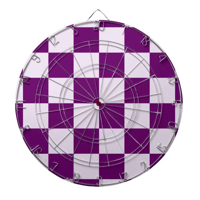 Tabla Dardos Teste padrão Checkered roxo (Frente)