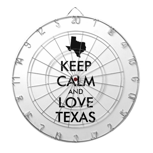 Tabla Dardos TEXAS DE AMOR E CALMA personalizáveis (Frente)