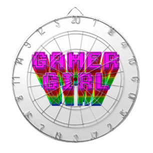 Tabla Dardos Texto da Gamer Girl