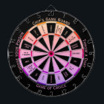 Tabla Dardos Texto Fácil Pêssego Pessoal para Regulamento Roxo<br><div class="desc">Pêssego incrível / design roxo e preto. Nunca tenho certeza de qual jogo você deveria jogar. Doente de perguntar "o que você quer jogar?" Que o vencedor escolha jogando com o braço não dominante e partindo daí. Todas as seções de texto podem ser facilmente personalizadas por você. Divirta-se criando seu...</div>